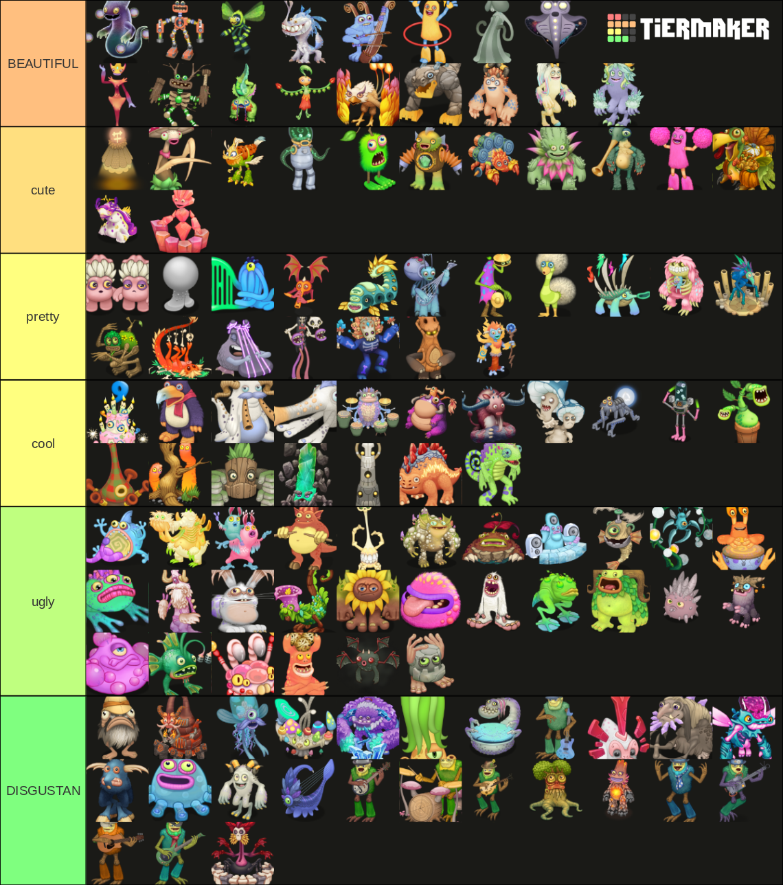 Msm Monsters Tier List (Community Rankings) - TierMaker