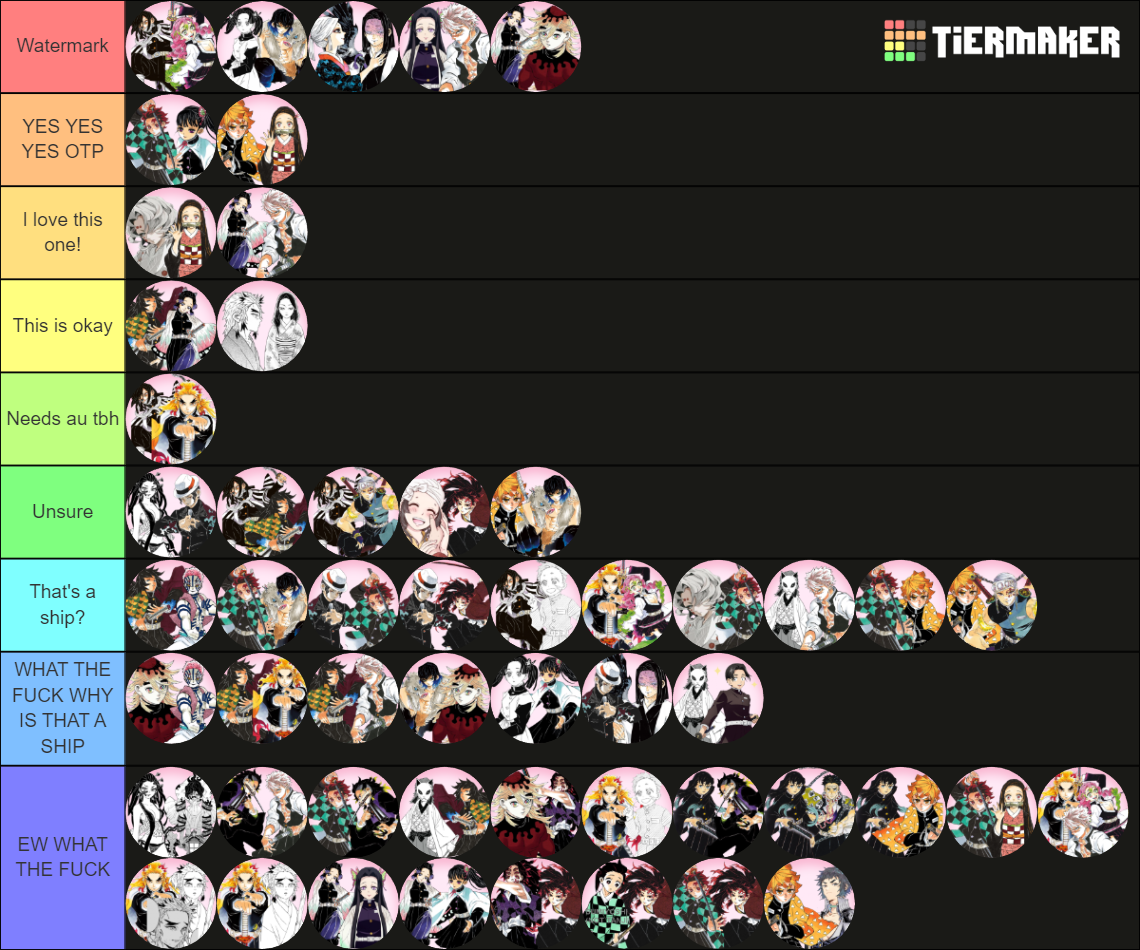 Lots Demon Slayer Ships Tier List (Community Rankings) - TierMaker