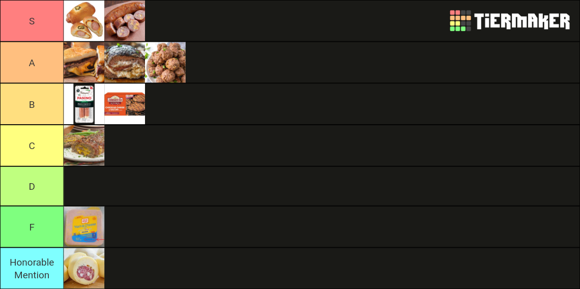 Cheese N Meat Tier List Rankings) TierMaker