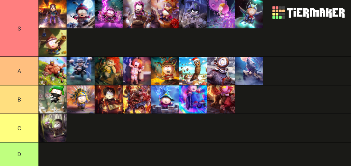 South Park Phone Destroyer Legendary Cards Tier List Rankings) TierMaker