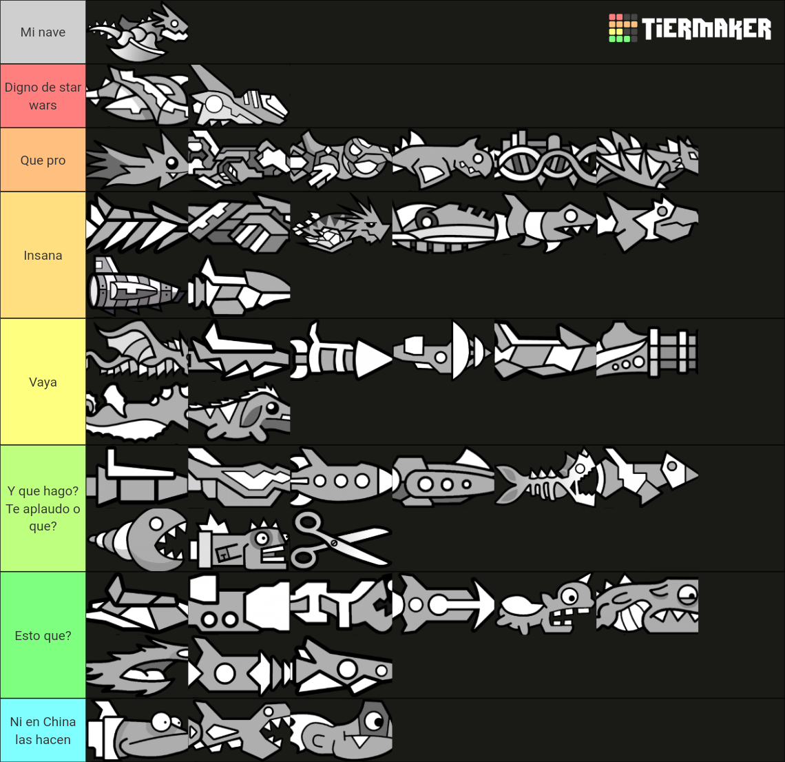 Geometry Dash Ships Tier List Community Rankings TierMaker   Geometry Dash Ships 353121 1693354506 