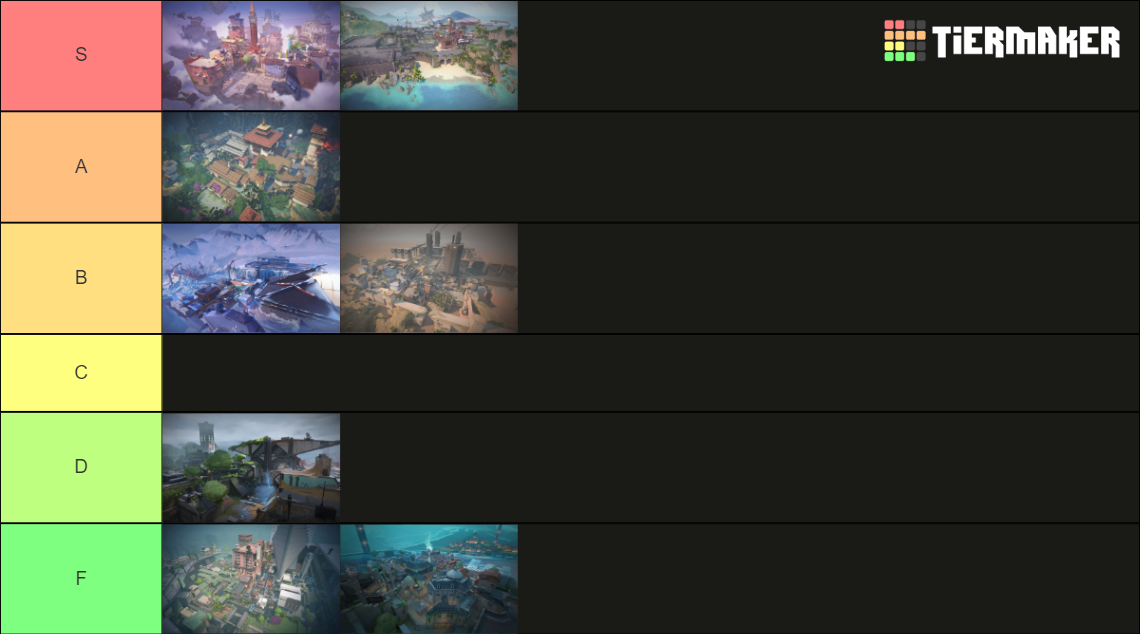 Valorant Maps (Including Pearl) Tier List (Community Rankings) - TierMaker