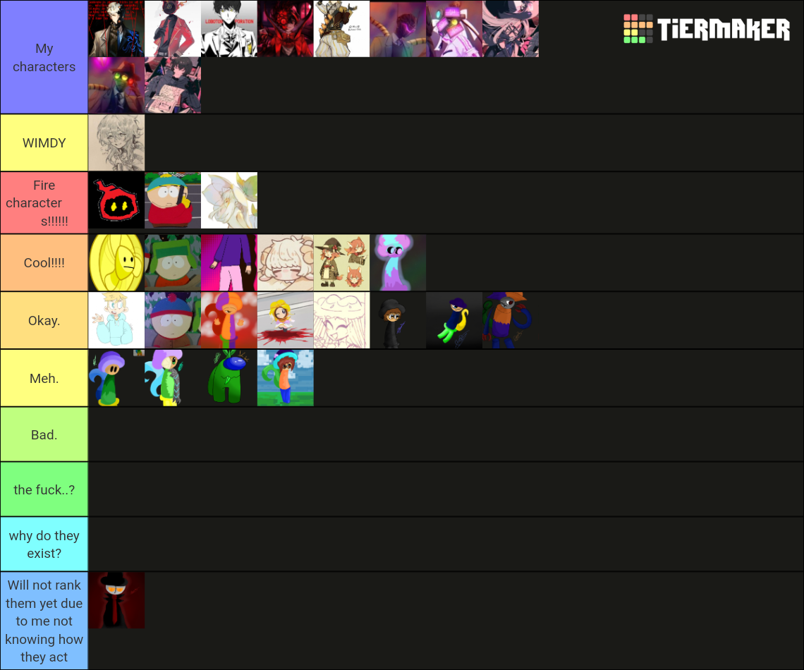 Cool Ranged Characters Cool characters of the people i roleplayed with Tier List (Community ...