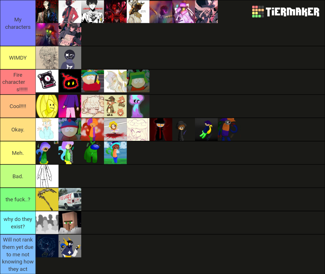 Cool Ranged Characters Cool characters of the people i roleplayed with Tier List (Community ...