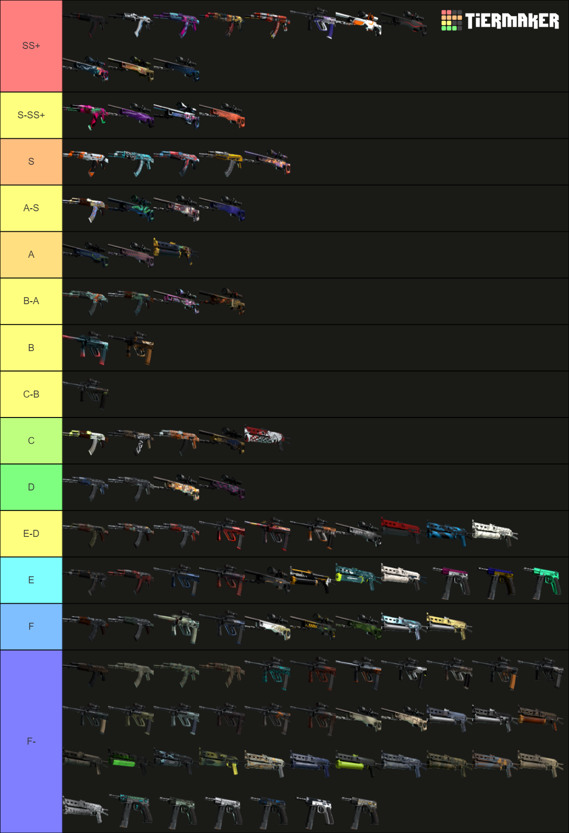 CSGO SKINS Tier List (Community Rankings) - TierMaker