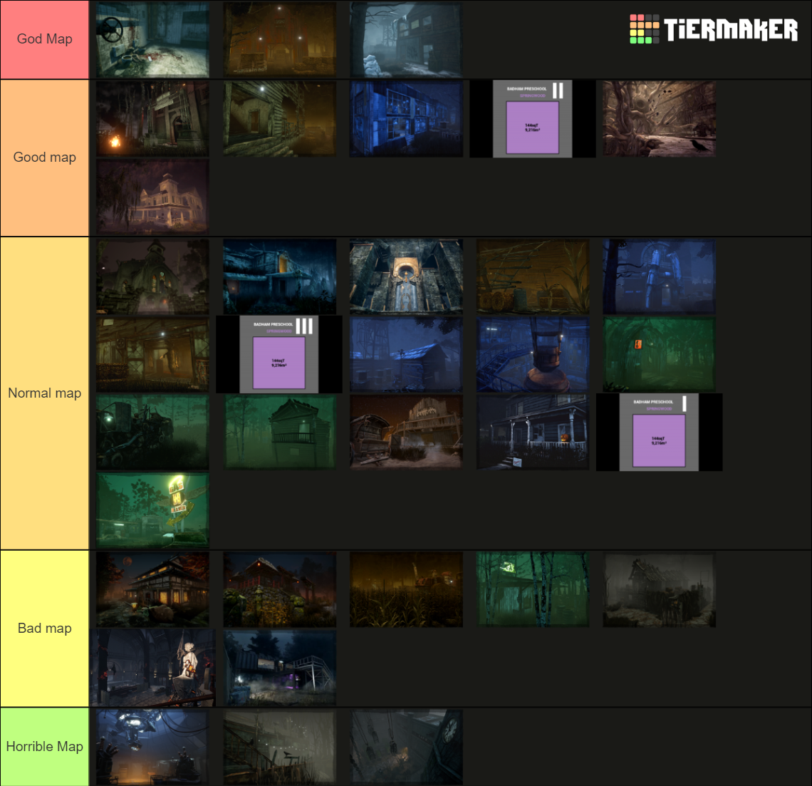 Recent Dead by Daylight Tier Lists - TierMaker