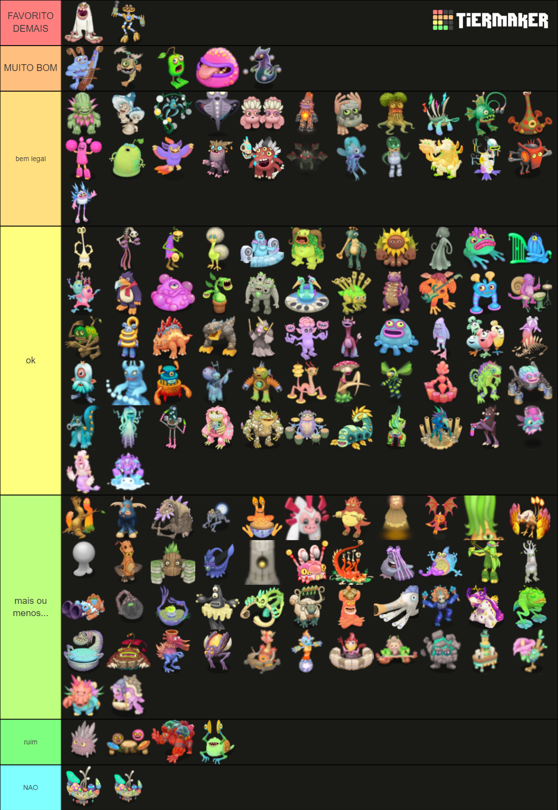 All MSM Monsters (No Rare's or Epic's) Tier List (Community Rankings ...