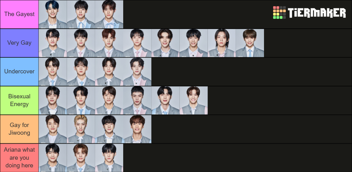 Ranking Boys 999 Tier List Rankings) TierMaker