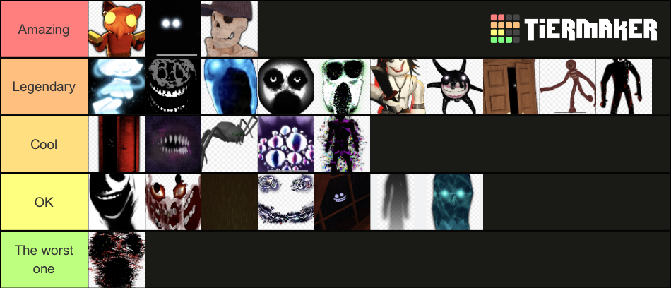 Roblox Doors Tier List Community Rankings Tiermaker 3709