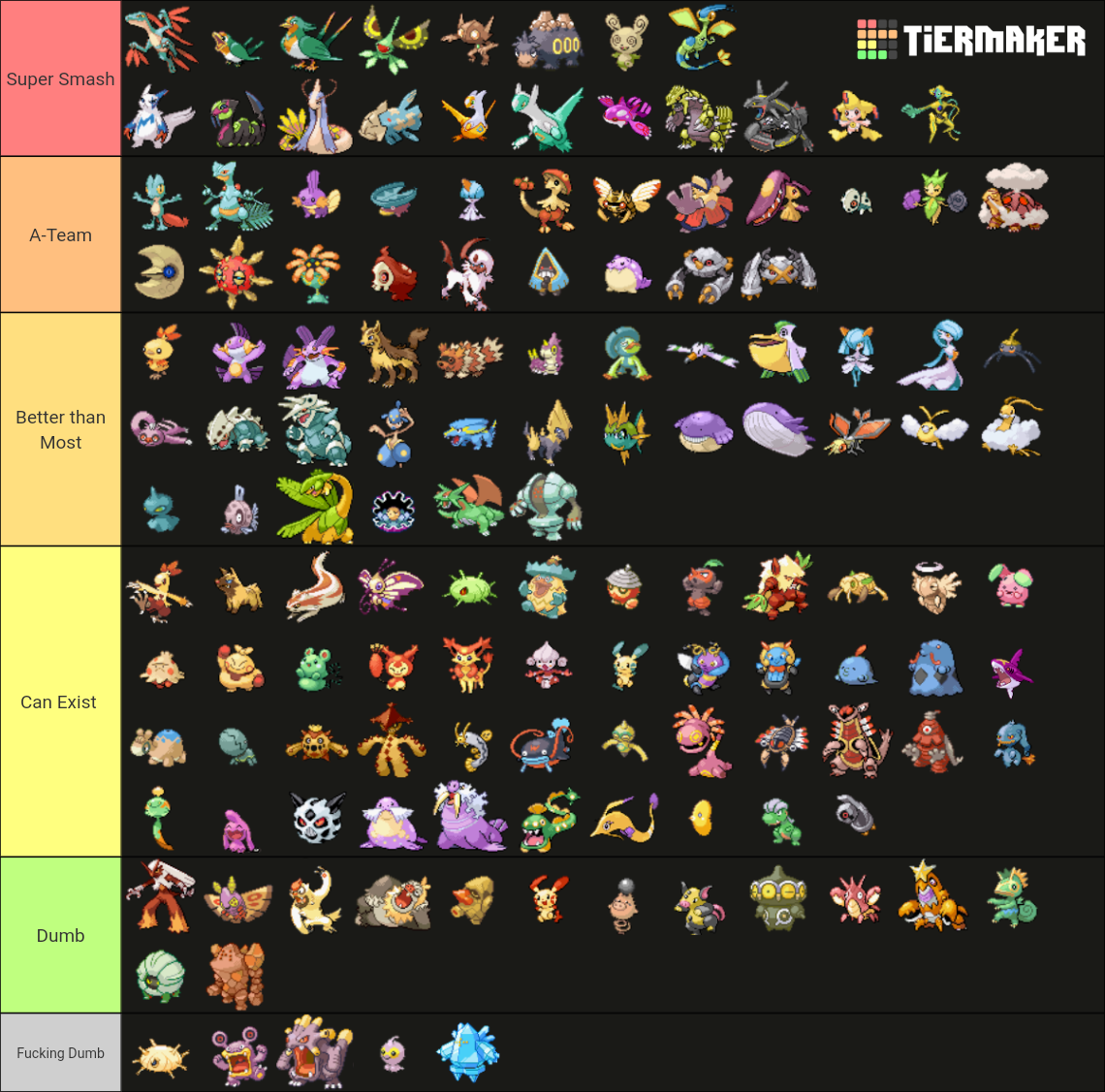 Gen 3 Shiny Tier List (Community Rankings) - TierMaker