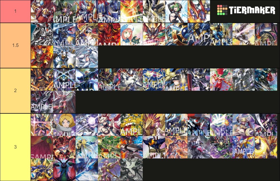 Digimon TCG Tier List Rankings) TierMaker