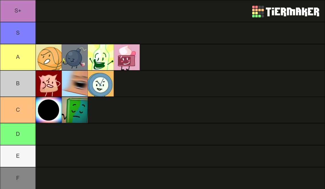 BFB & TPOT ALL Characters Tier List Rankings) TierMaker
