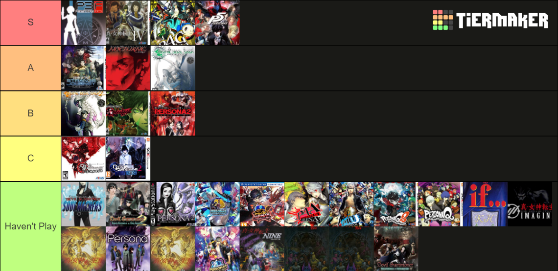 Shin Megami Tensei Games Tier List (Community Rankings) - TierMaker