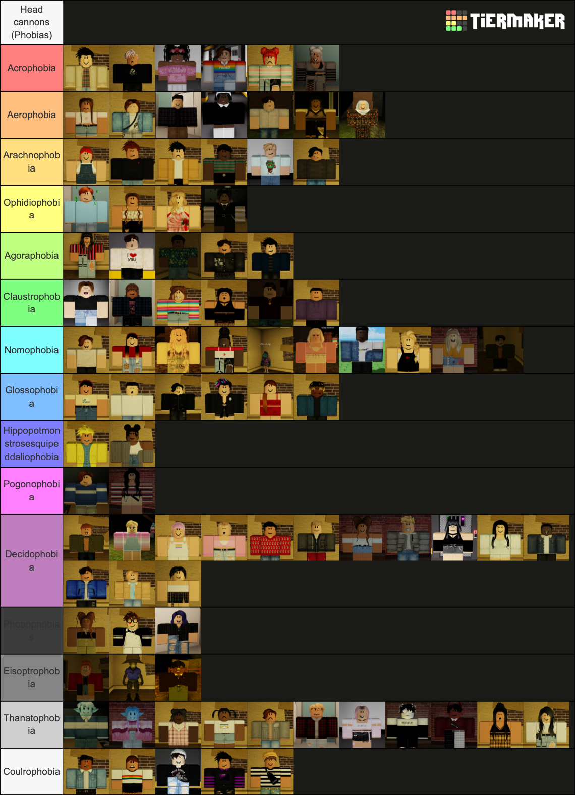 Roblox Flicker Characters As Of Feb 16th 2021 Tier Li - vrogue.co