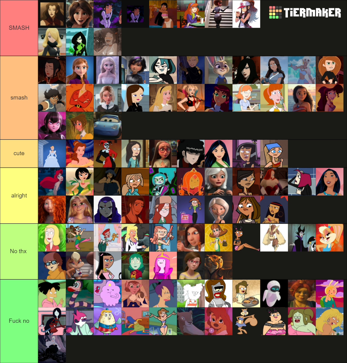 Best Cartoon Baddies Tier List (Community Rankings) - TierMaker