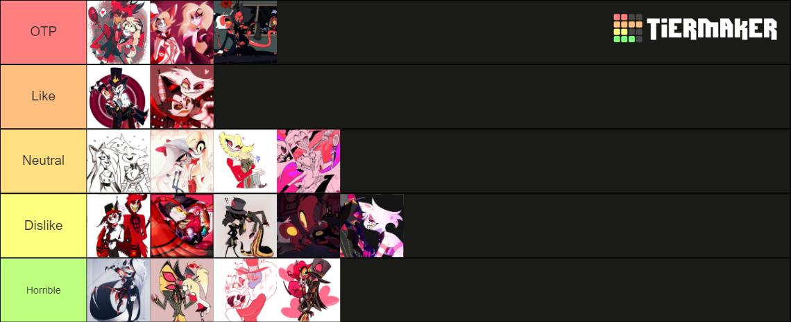 Hazbin Hotel and Helluva Boss ship Tier List (Community Rankings ...