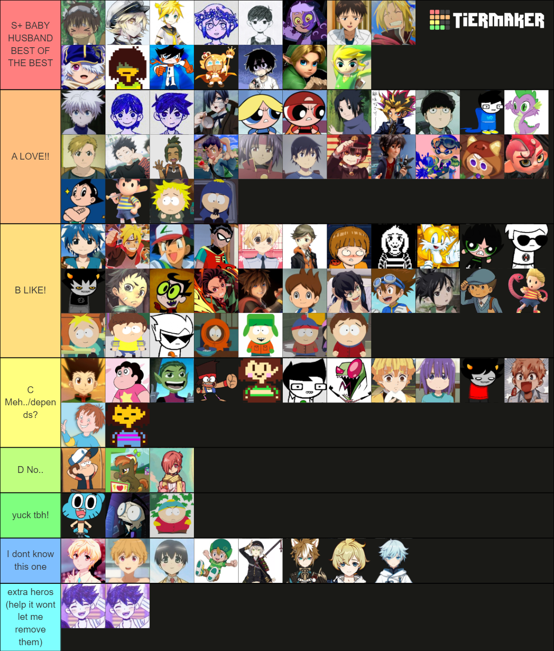 The ULTIMATE Shota Tier List (Community Rankings) - TierMaker