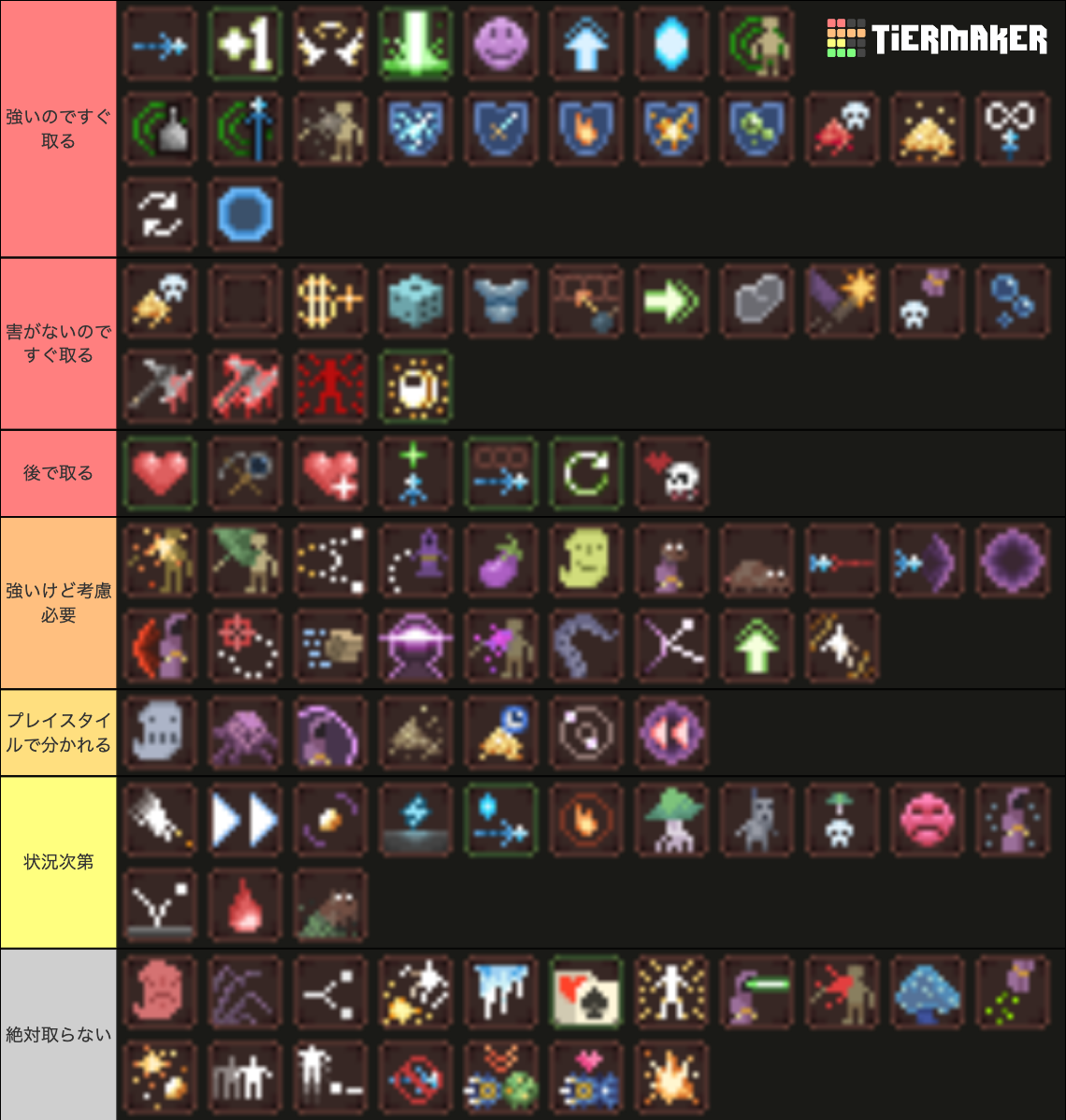 Noita Epilogue Perks Tier List Rankings) TierMaker