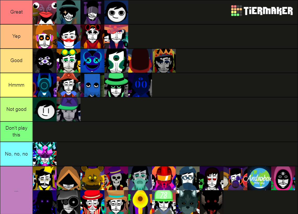 Incredibox scratch mods Tier List Rankings) TierMaker