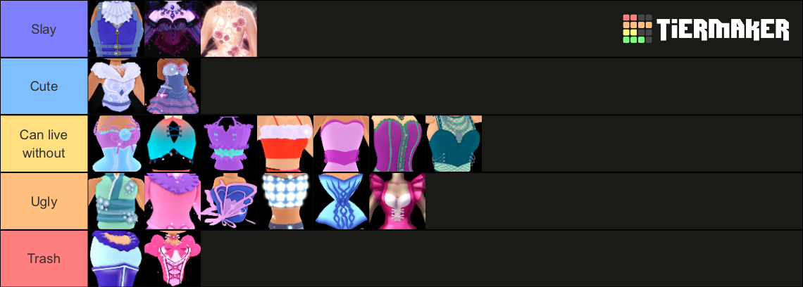 Royale High Corsets Tier List (Community Rankings) - TierMaker