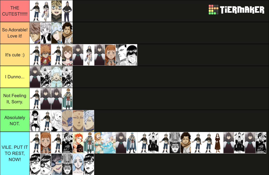 Black Clover Ships Tier List Rankings) TierMaker