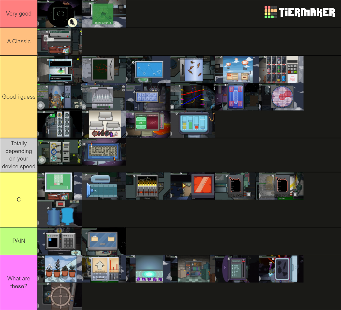 Among us Task Tier List (Community Rankings) - TierMaker