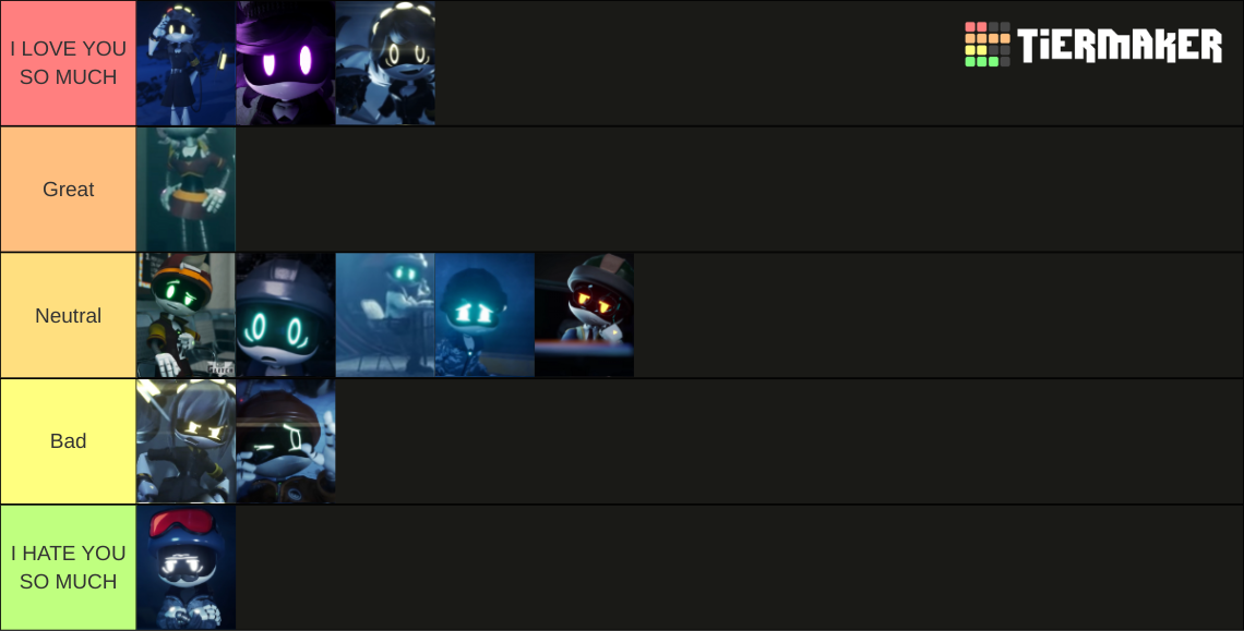 Murder Drones Characters Tier List (Community Rankings) - TierMaker