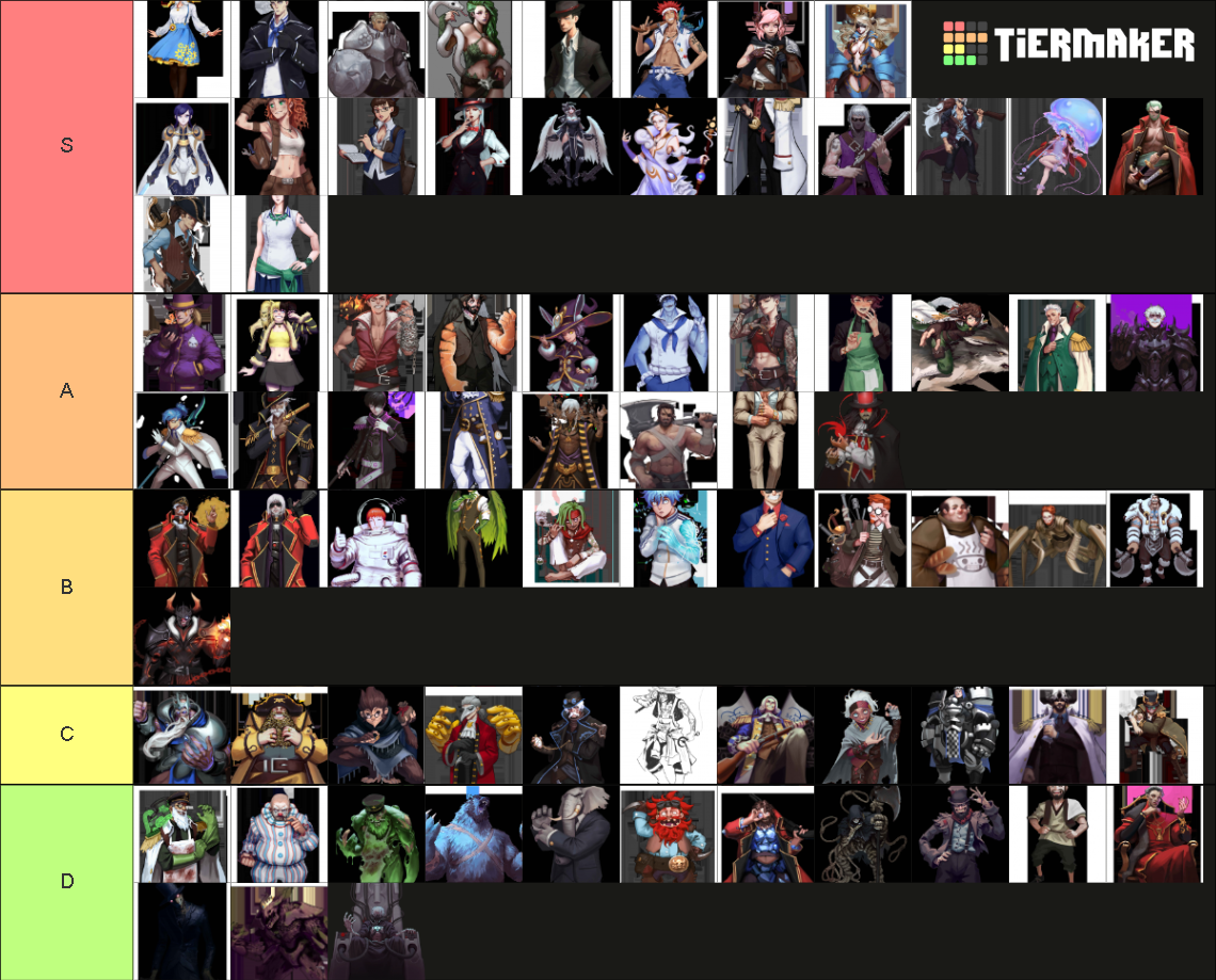 One piece DnD by Rustage (Regularly updated) Tier List