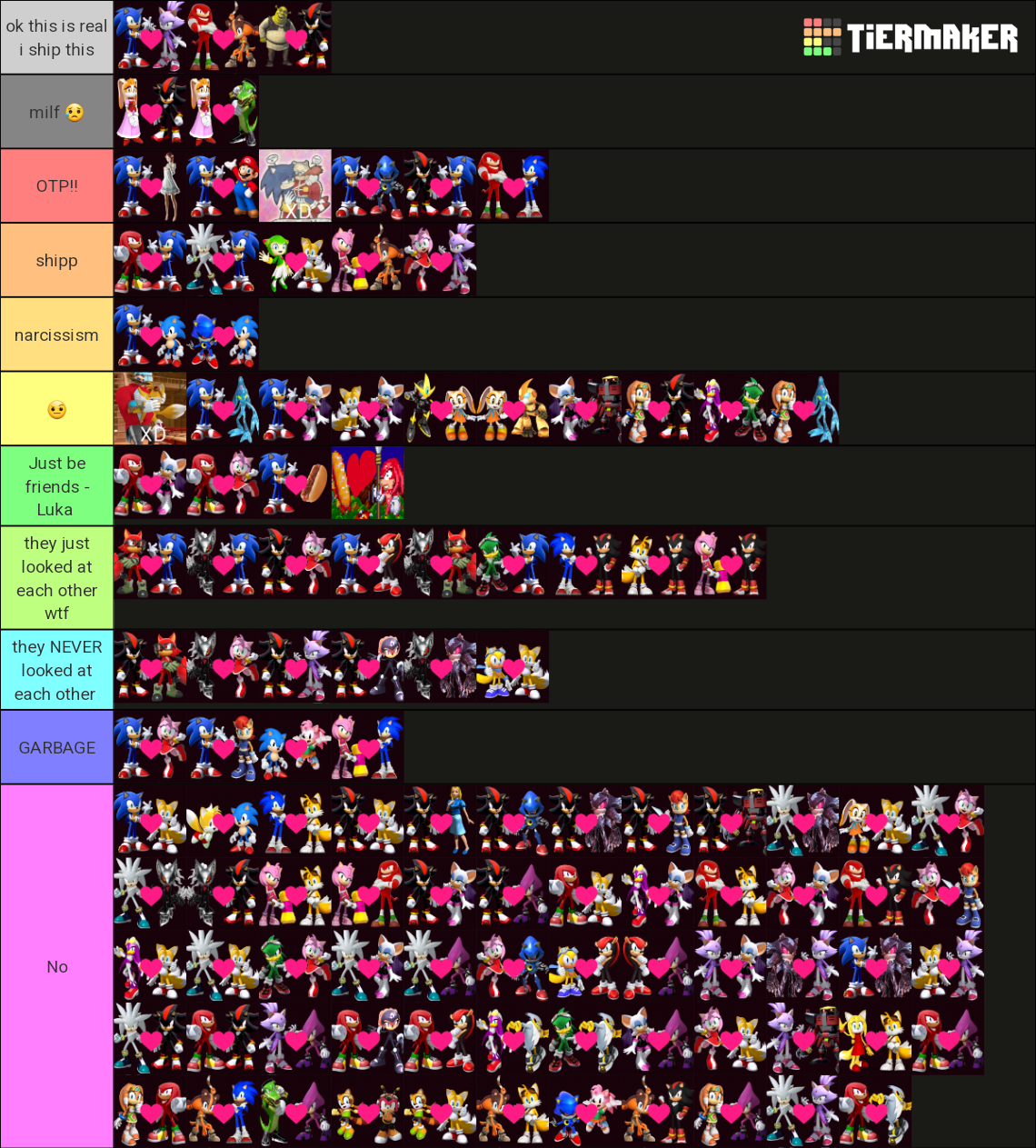 Sonic ships Tier List (Community Rankings) - TierMaker