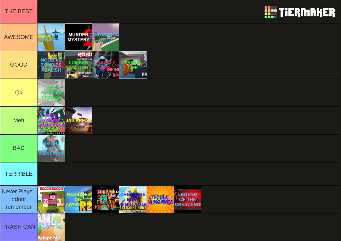 Good Old Roblox Games