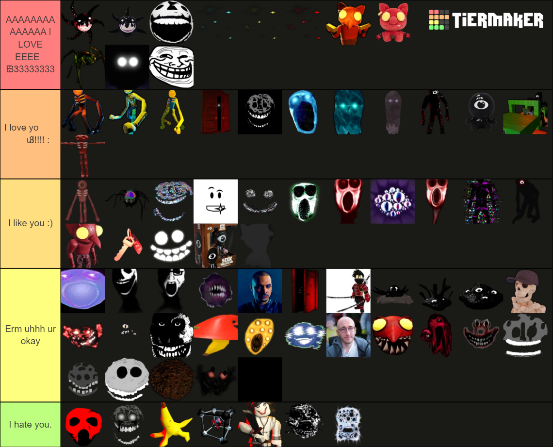 Doors ULTIMATE Entity Tier List (Community Rankings) - TierMaker