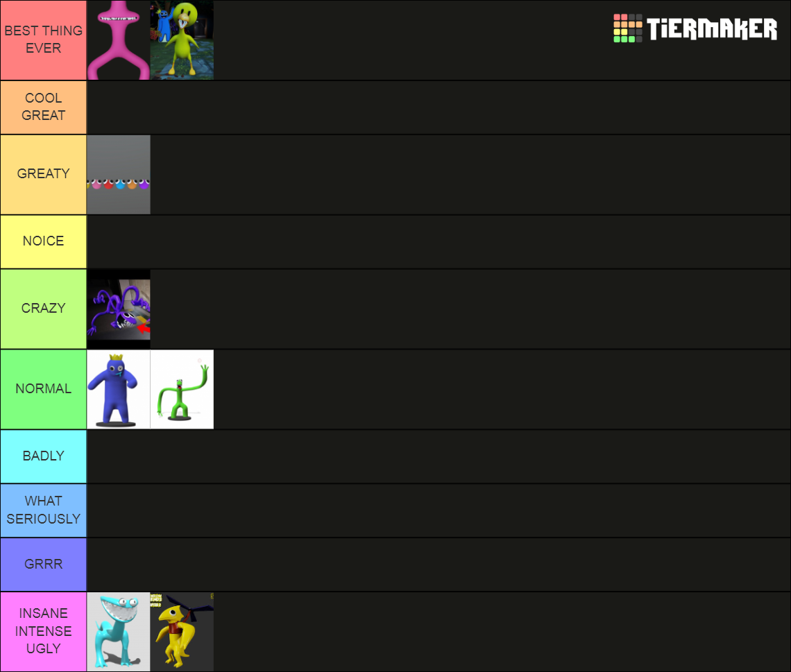 Rainbow Friends 2 Tier List Community Rankings Tiermaker 4744