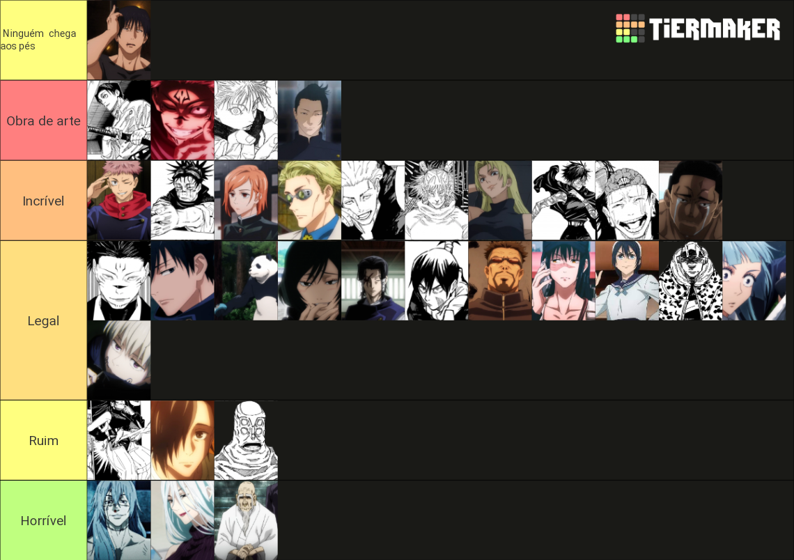 JJK Characters Tier List (Community Rankings) - TierMaker