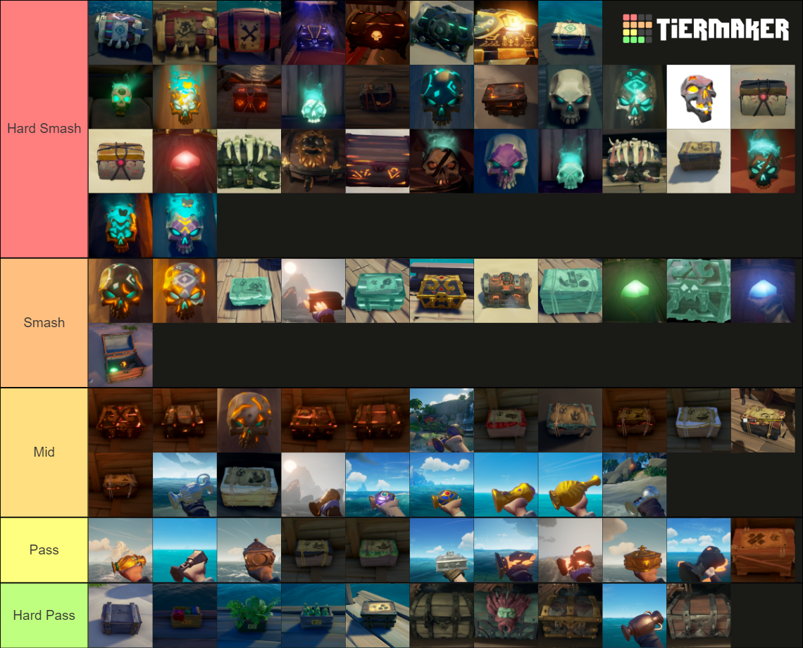 Sea of Thieves Loot Tier List Rankings) TierMaker