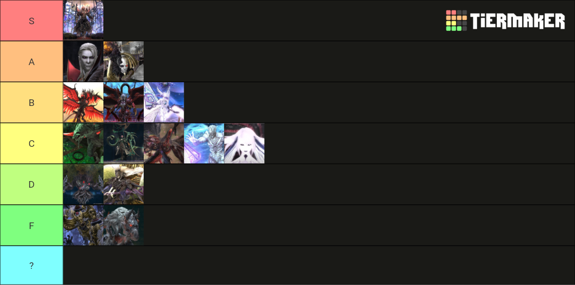 FFXIV Endwalker Savage Fights Tier List Rankings) TierMaker