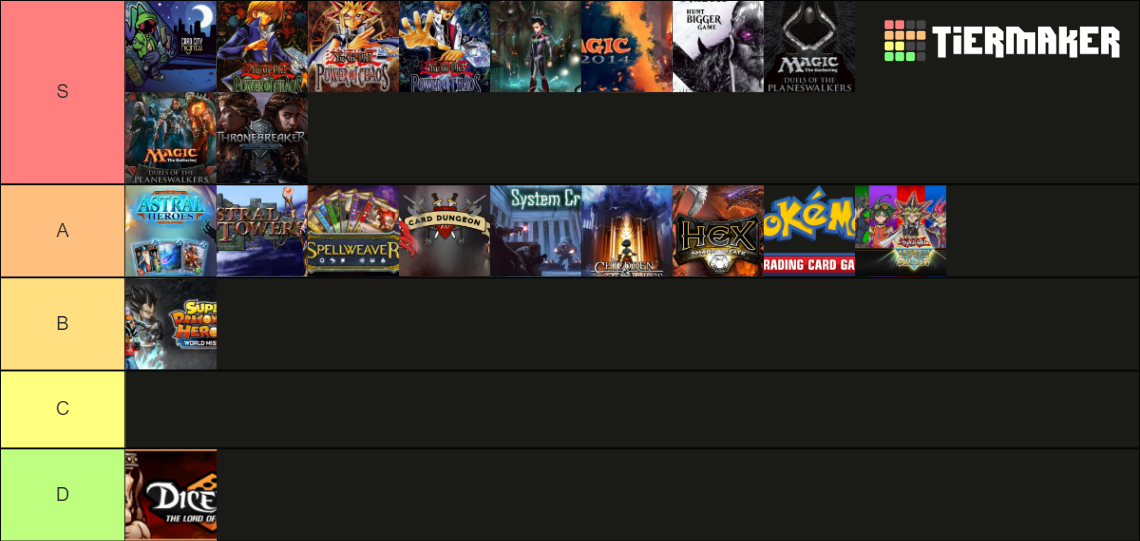 Card Games Tier List (Community Rankings) - TierMaker