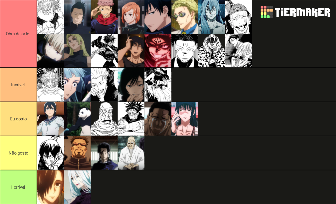 JJK Characters Tier List (Community Rankings) - TierMaker