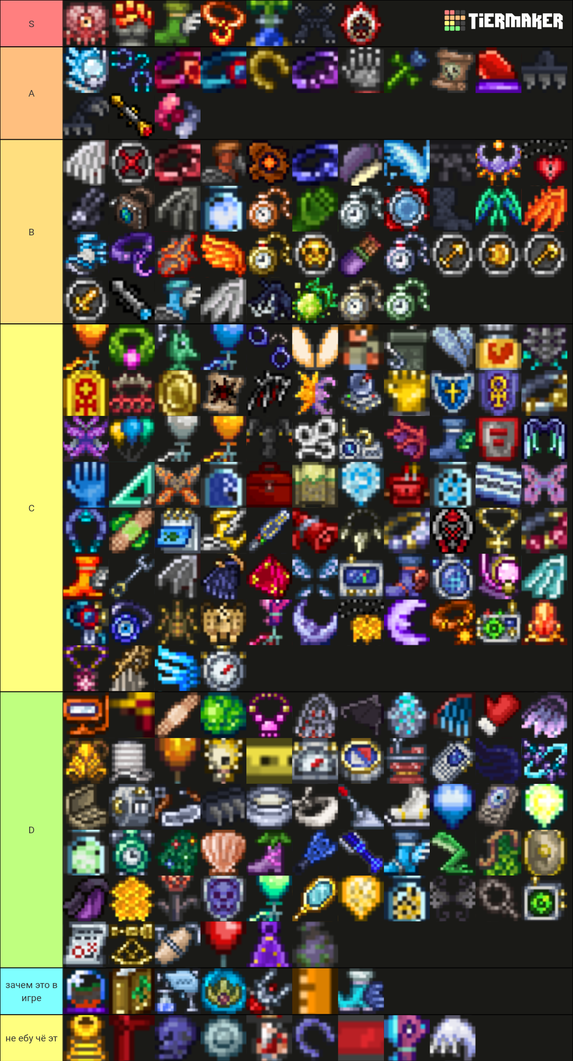 All Terraria Accessories Tier List Community Rankings TierMaker   All Terraria Accessories  160643 1695594091 