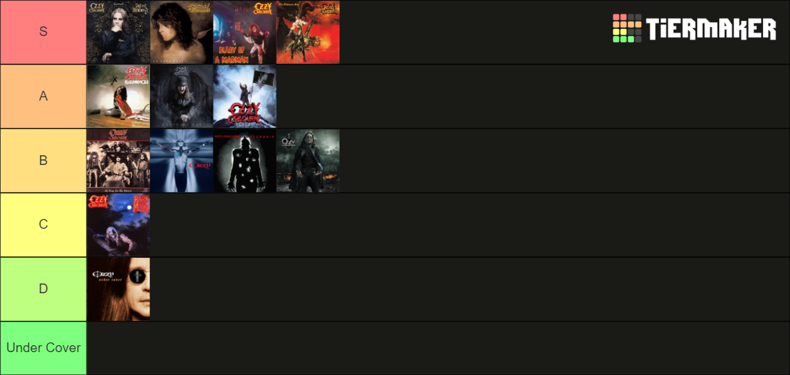 ozzy osbourne solo albums in order