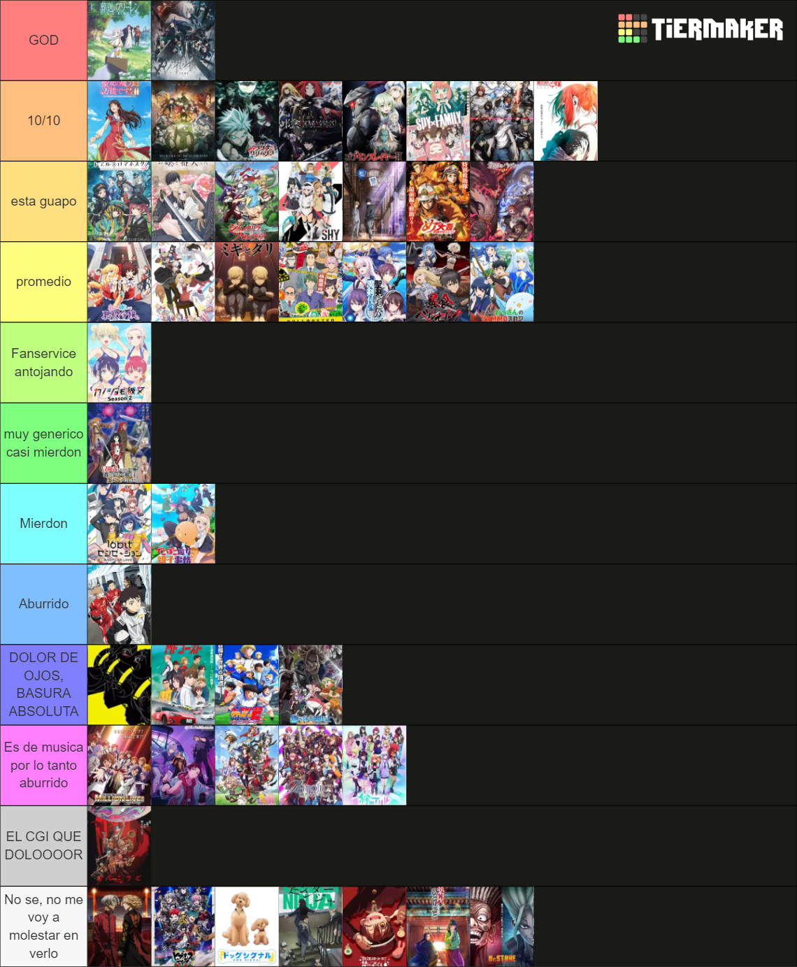 fall 2023 Tier List (Community Rankings) - TierMaker