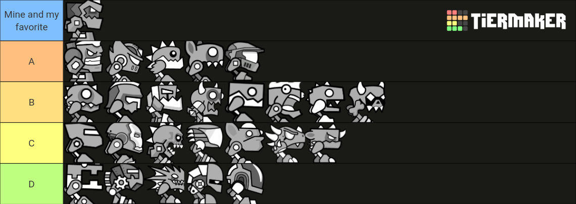 Geometry Dash Robots Tier List (Community Rankings) - TierMaker