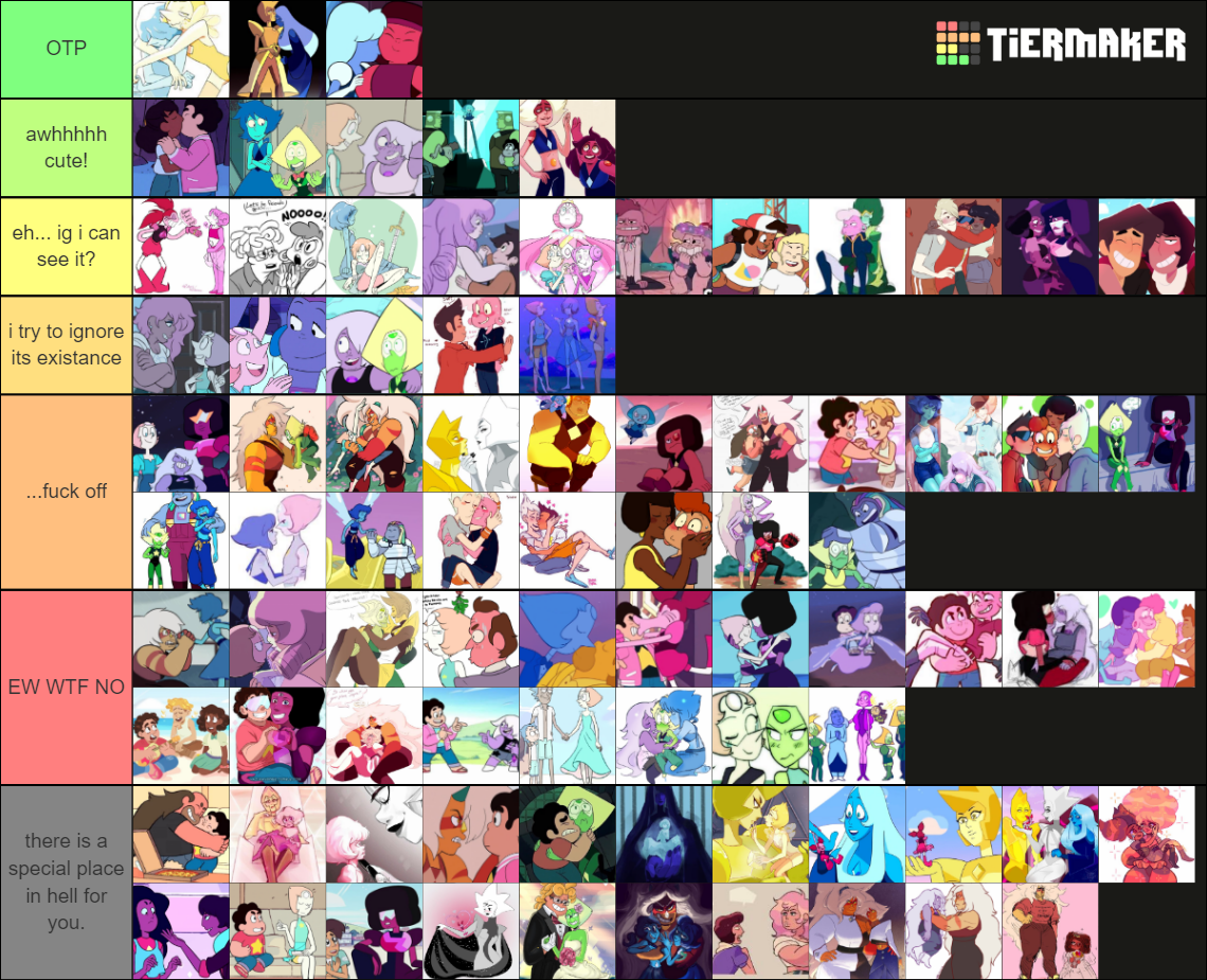 Steven Universe All Ships Tier List (Community Rankings) - TierMaker