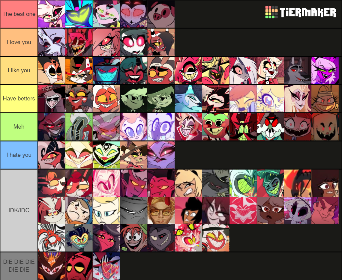 Ultimate Hazbin Hotelhelluva Boss Characters Tier List Community Rankings Tiermaker 