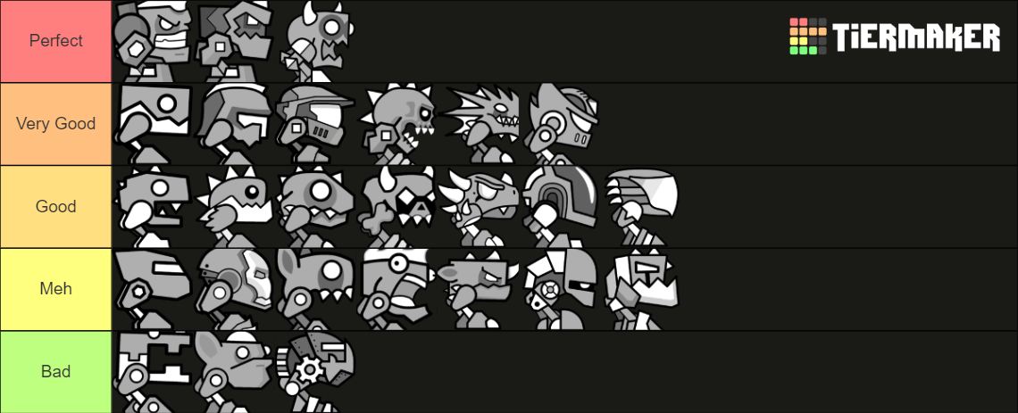 Geometry Dash Robots Tier List (Community Rankings) - TierMaker