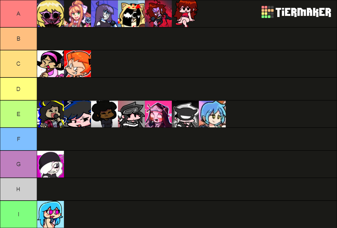 Hot Fnf Women Tier List (Community Rankings) - TierMaker