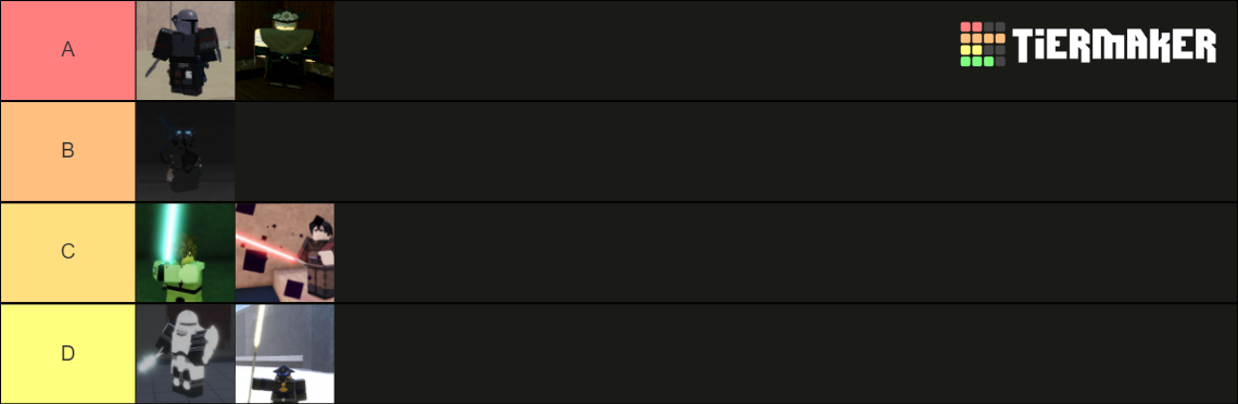 roblox force class Tier List (Community Rankings) - TierMaker