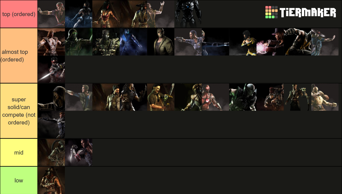 MKX Tier List (Community Rankings) - TierMaker