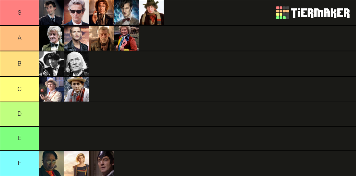 Doctor Who Tier List (Community Rankings) - TierMaker