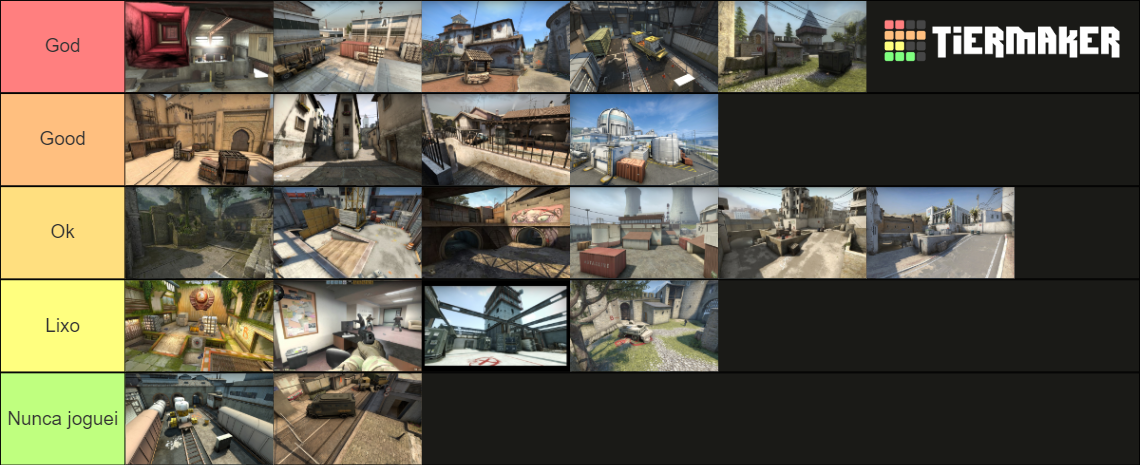 CS:GO All maps Tier List (Community Rankings) - TierMaker