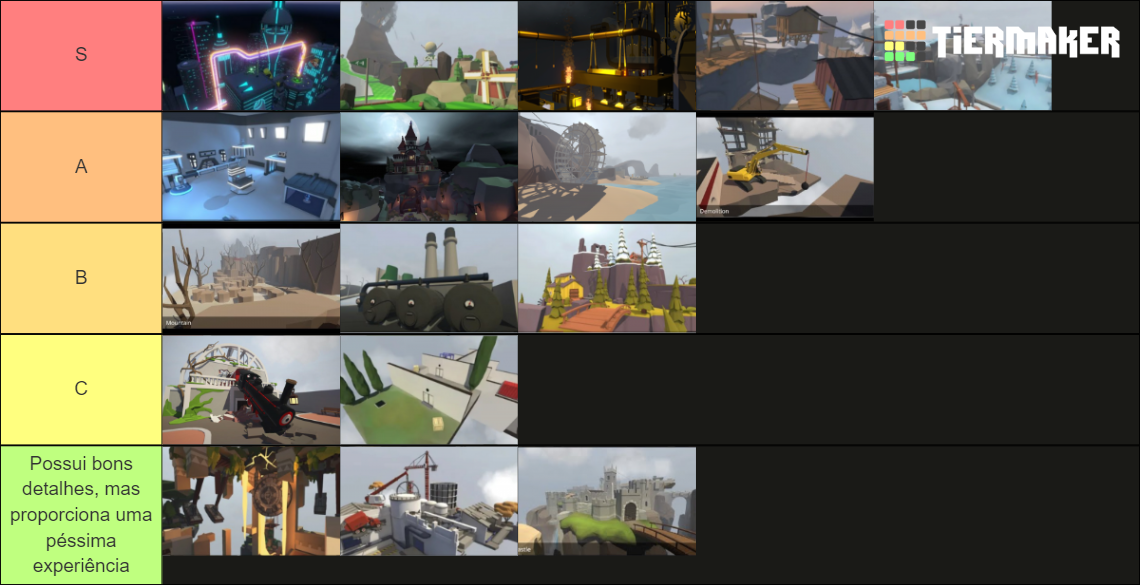 Human Fall Flat Maps (COPPER WORLD UPDATE) Tier List Rankings) TierMaker